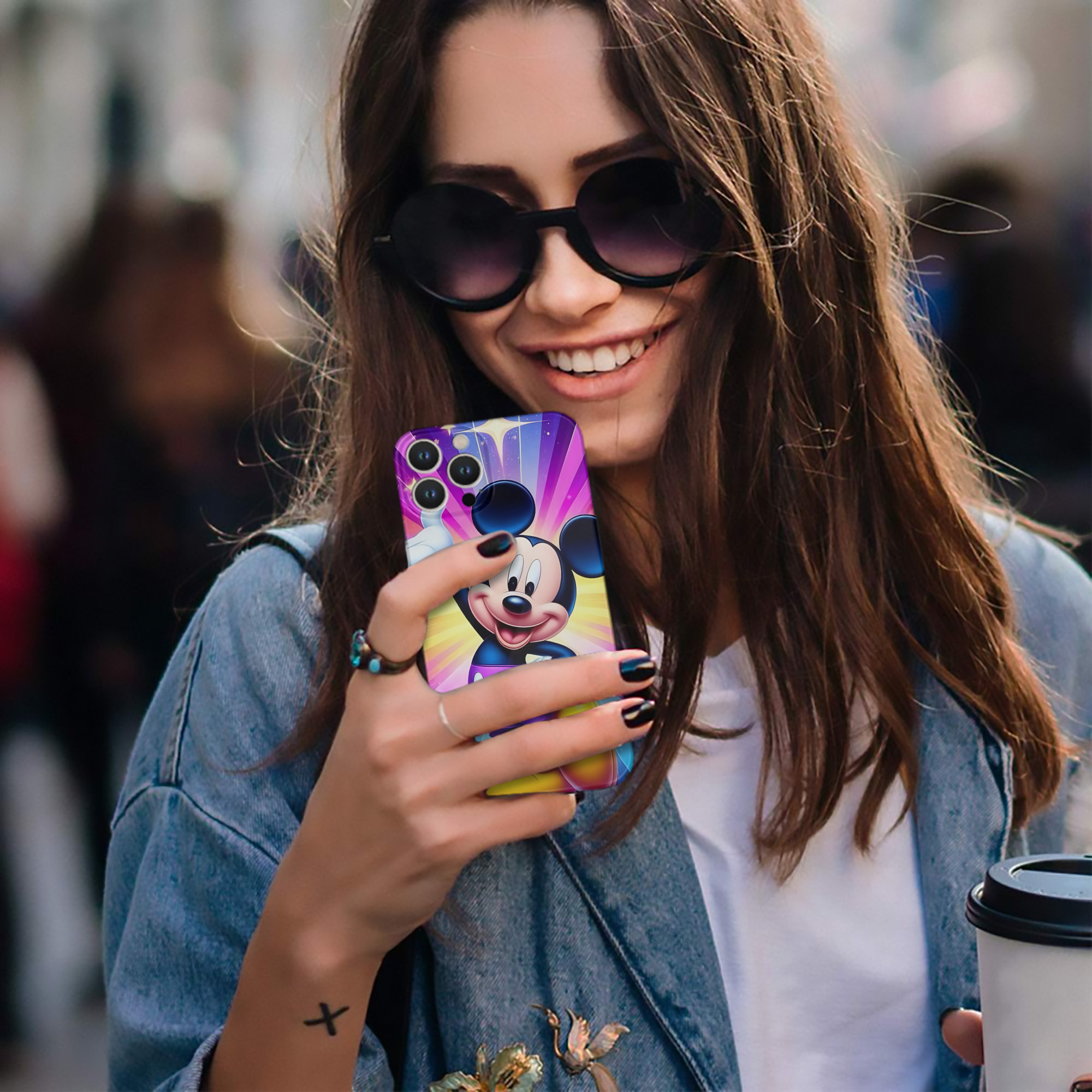 （画像用） ミッキーマウス Mickey Mouse 【iPhone 14シリーズ対応】ハードケース